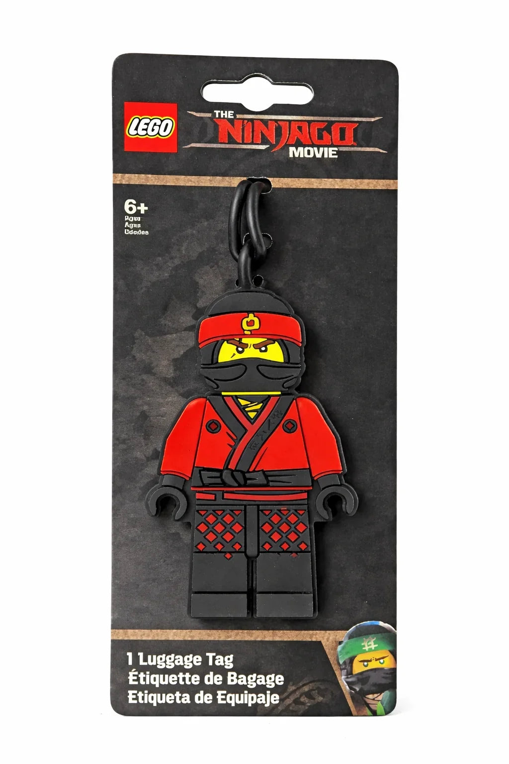 LEGO Ninjago Red Ninja Luggage Tag – Kids Travel Bag ID Tag