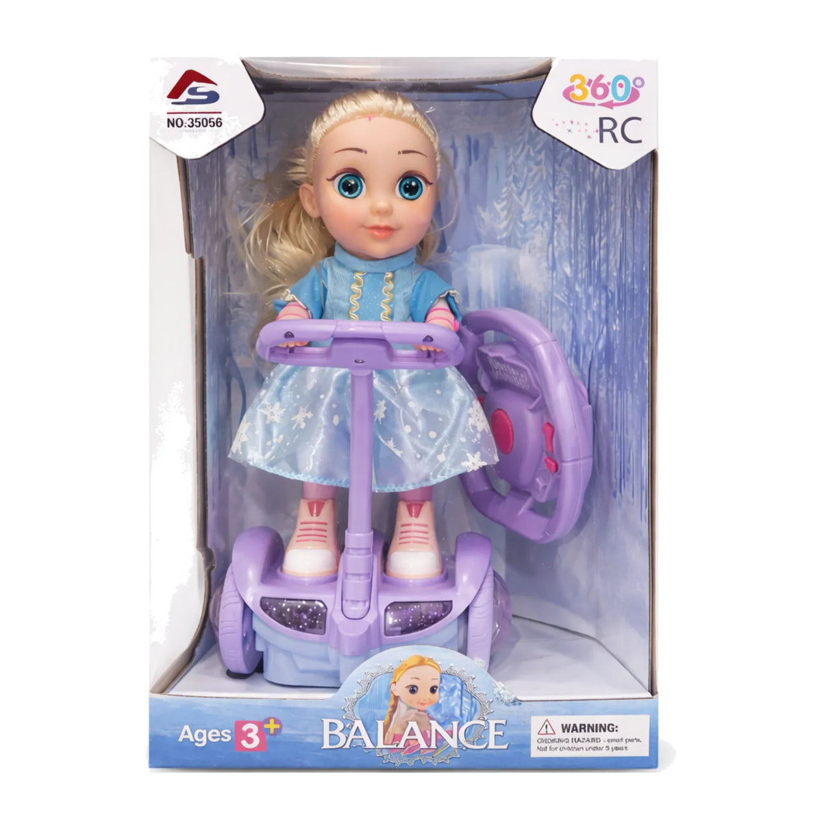 Baby 360 RC Balance Scooter Dress Doll Remote Control Toy