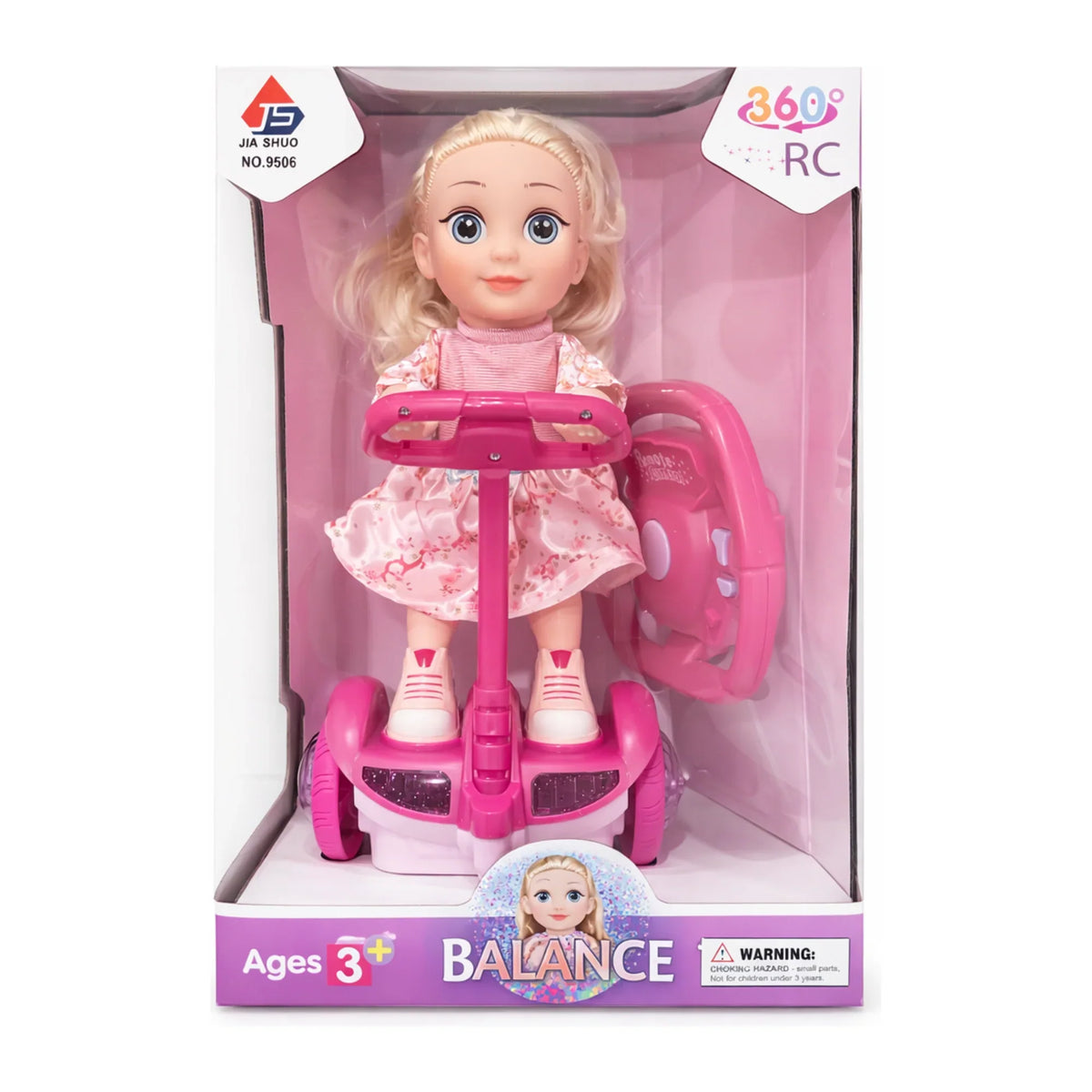 Baby 360 RC Balance Scooter Dress Doll Remote Control Toy