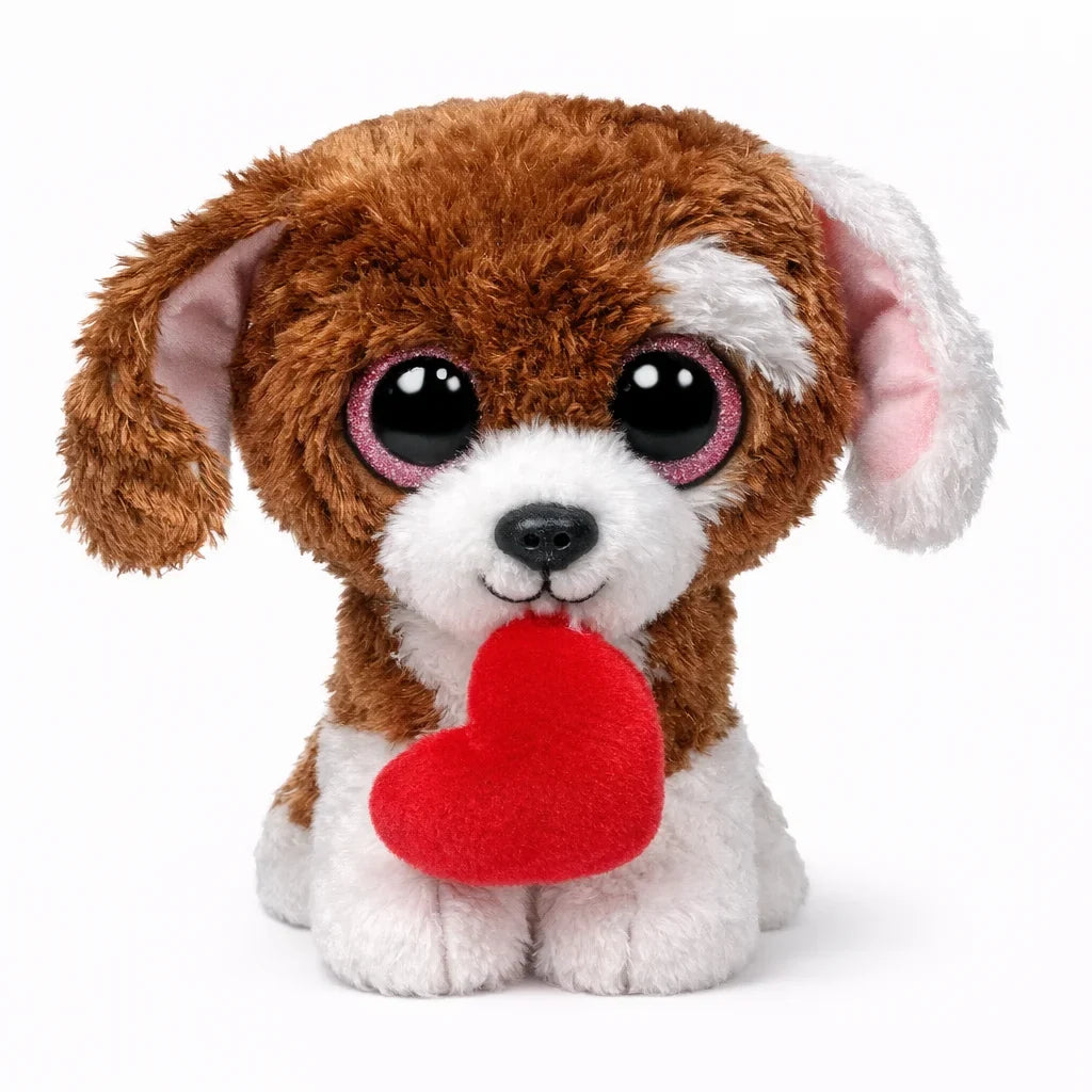 TY Cuddles 6 Inch Valentine Plush Toy with Heart