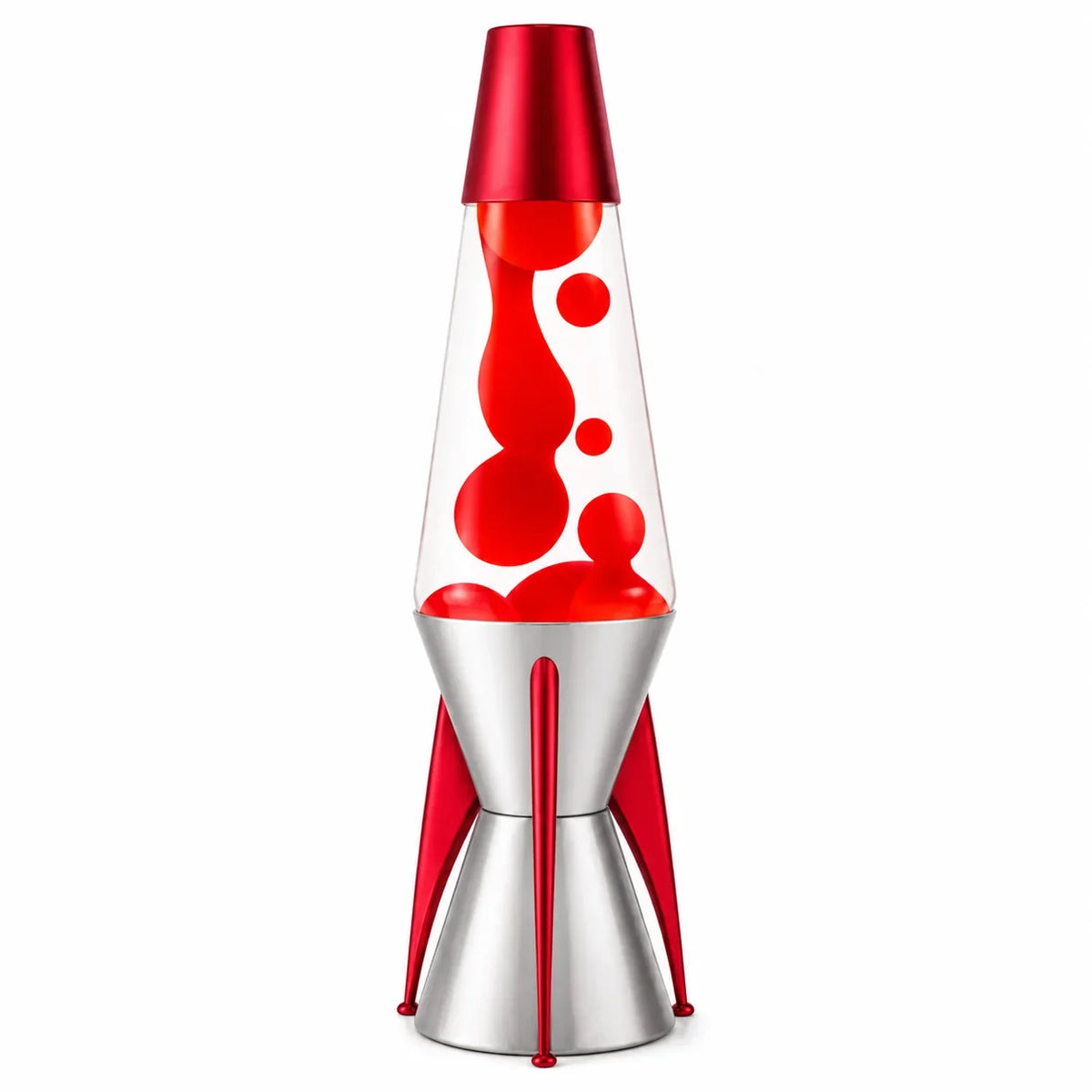 Schylling LAVA Astrosurge Rocket Motion Lamp Red Clear 14.5 Inch